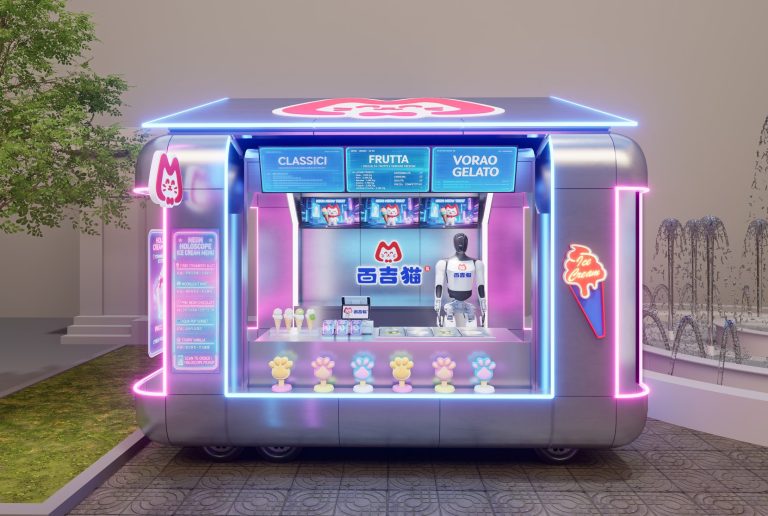 China XiAn | Baiji Cat Ice Cream Mobile Cyber Trend Station